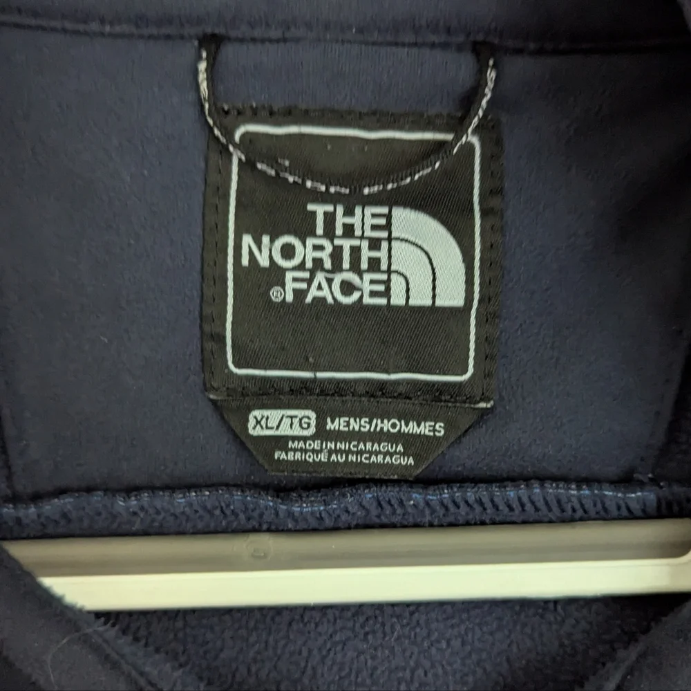 The North Face Blue Color Black Full Zip Jacket Men's Size XL.